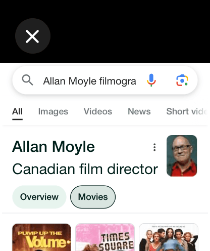 Google search results